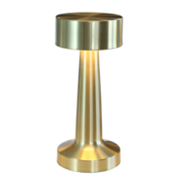 rechargeable portable LED table lamp turret in colour gold