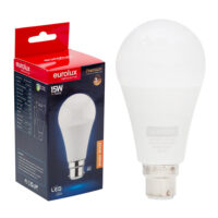 15W B22 A60 Warm White Globe Opal