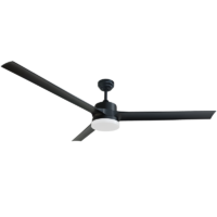 3 blade ceiling fan 1500mm D, includes light