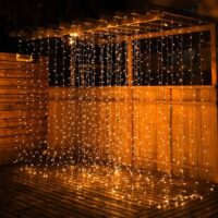 Curtain LED Fairy Lights - 2x3m - Warm White - Plug Adapter by Litehouse