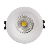 Recessed polycarbonate downlight, low-glare & non-ilt