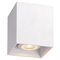 Surface aluminium downlight, non-tilt, square