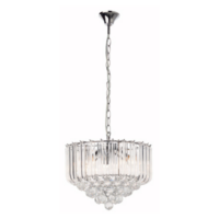 hanging light crystal chandelier otis by eurolux clear crystals with clear crystal balls