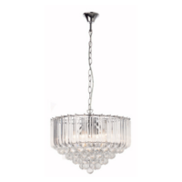 hanging light crystal chandelier otis by eurolux clear crystals with clear crystal balls