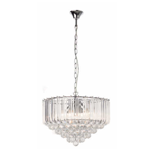 hanging light crystal chandelier otis by eurolux clear crystals with clear crystal balls