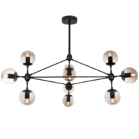 metal and smoke glass orbs chandelier brightstar cape town south africa
