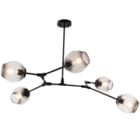 metal and smoke glass orbs chandelier brightstar cape town south africa
