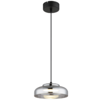 ceiling mounted hanging light with glass shade