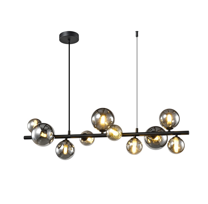 Large Horizontal Bubble Glass Pendant